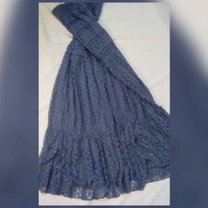 Solitare by Ravi Kholsa Size XL Lace Maxi Skirt